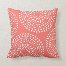 Primitief Boho Mosaic Pattern Live Coral