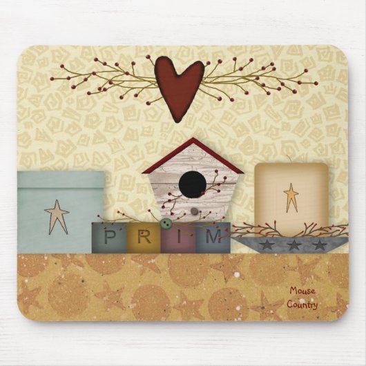 primitief Collectie mousepad Muismat (Voorkant)