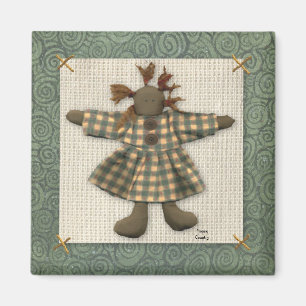 Primitief Doll Magnet Magneet