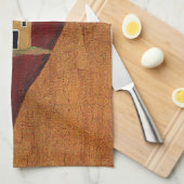 Primitief hart theedoek (Quarter Fold)