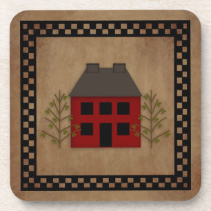 Primitief House Cork Onderzetter