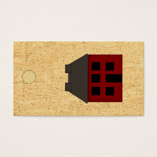 Primitief House Hang Label Visitekaartjes