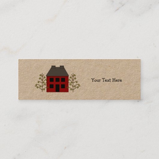 Primitief Huis Skinny Hang Labels (Achterkant)