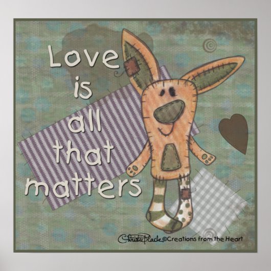 primitief konijn poster (Voorkant)