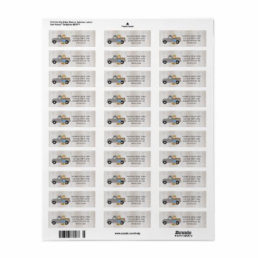 PRIMITIEF LAND HERFST OP HET BOERDERIJ RUSTISCH HO ETIKET (Full Sheet)