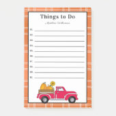 Primitief land Herfst pompoenwagen Post-it® Notes (Voorkant)
