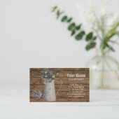 primitief land : lavender rustige schuur - hout visitekaartje (Staand voorkant)