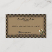 Primitief land Roestland — waterhuis Kip Kraft Visitekaartje (Achterkant)