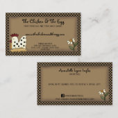 Primitief land Roestland — waterhuis Kip Kraft Visitekaartje (Voorkant / Achterkant)