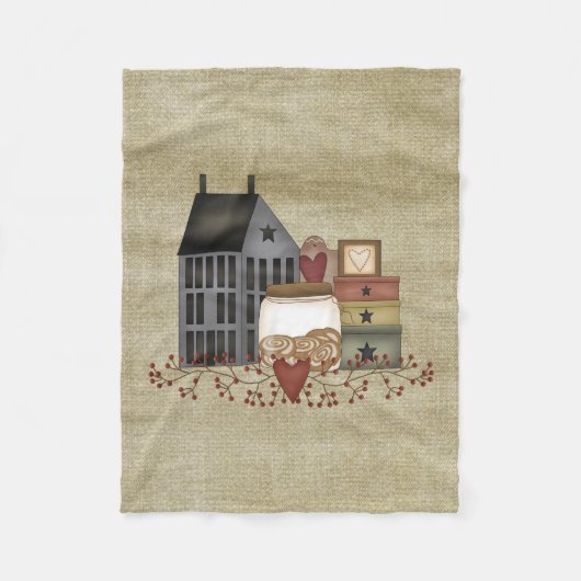 Primitief land Whimsies Fleece Blanket (Voorkant)