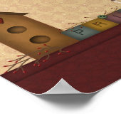 Primitief landschapsafdrukken poster (Hoek)