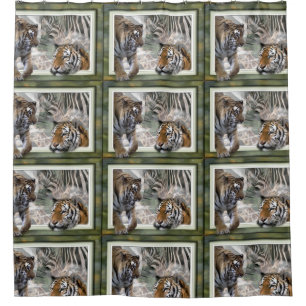 Primitief Oerwoud Print Douchegordijn