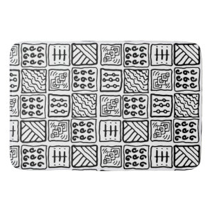 primitief patroon badmat