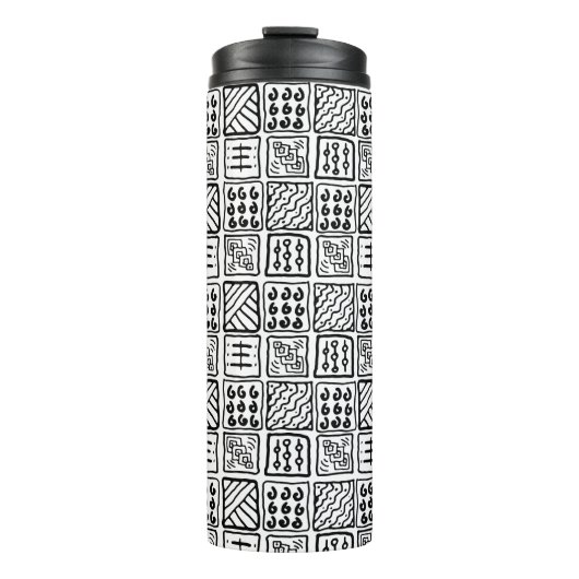 primitief patroon thermosbeker (Voorkant)