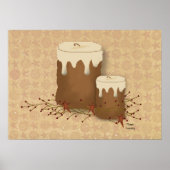 Primitief Poster kaarsen (Voorkant)