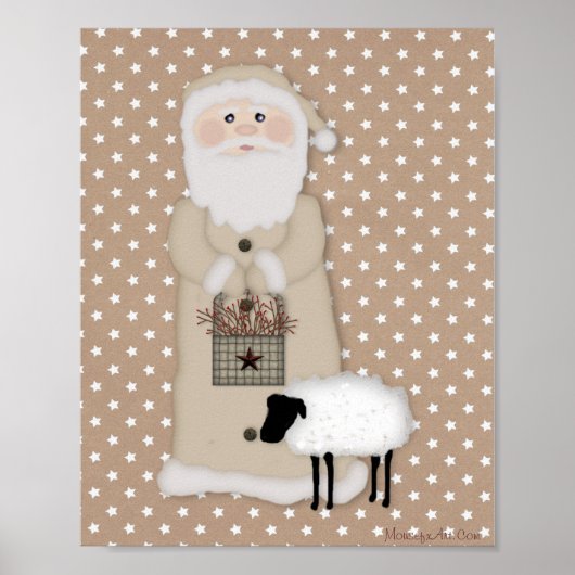 Primitief Poster van Santa (Voorkant)