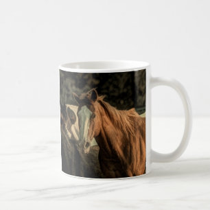 Primitief rustiek western landpaard koffiemok