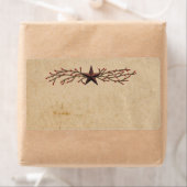 Primitief Star-productetiket Etiket (Insitu)