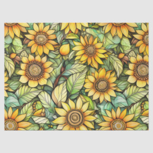 Primitief Sunflower Tissue Paper – 10lb, 17 "x23" Tissuepapier