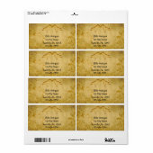 Primitief uitlooplabel voor uitsnijdende koeien etiket (Full Sheet)