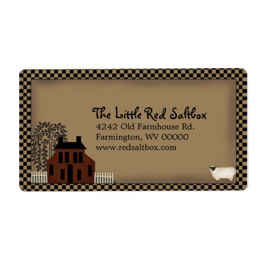 Primitief verzendlabel (Voorkant)