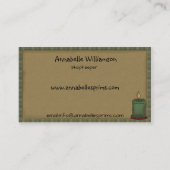 Primitief Visitekaartje land winkel (Achterkant)