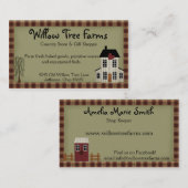 Primitief Visitekaartje landboerderij (Voorkant / Achterkant)