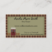 Primitief Visitekaartje landhuisstijl (Achterkant)