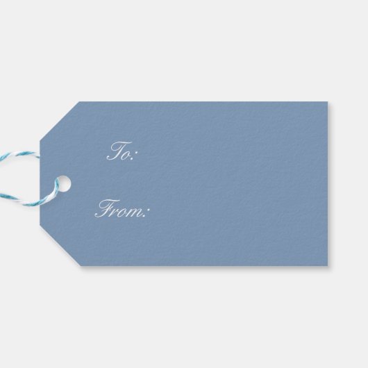 Primitief wintersneeuwland Rustic Open House Cadeaulabel (Achterkant Horizontaal)