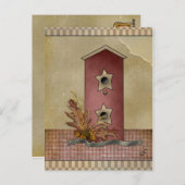 Primitieve Art Card Briefkaart (Voorkant / Achterkant)