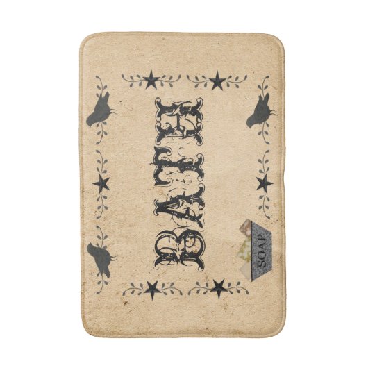 Primitieve Bath Bath Mat (Voorkant Verticaal)