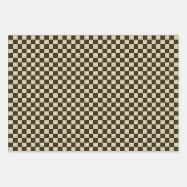 Primitieve controles van het land in Oostenrijk Inpakpapier Vel