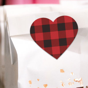 Primitieve Cottage Red buffalo Play-lumberjack Hart Sticker