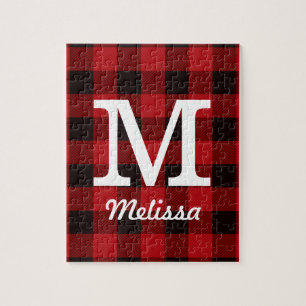 Primitieve Cottage Red buffalo Play-lumberjack Legpuzzel