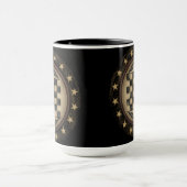 Primitieve Crow Checkerboard Coffee-Mok Mok (Midden)