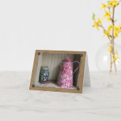 Primitieve Cupboard Note Kaart (Gele Bloem)