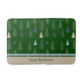 Primitieve dennen op groen badmat (Voorkant)