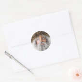 Primitieve Folk Art Santa Sticker ~ Kerst Kaarten (Envelop)