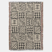 Primitieve geometrische deken (Voorkant Verticaal)