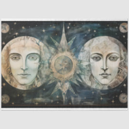 Primitieve Goden Hemelse Nacht Sky Art Decoupage Tissuepapier