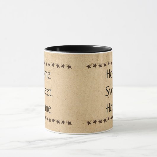 Primitieve Home Sweet Home Mok (Midden)