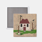 Primitieve huismagneet magneet (Voorkant / Achterkant)