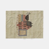 Primitieve "I Love Prims" Fleece Throw Blanket Deken (Voorkant (Horizontaal))