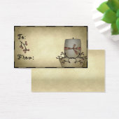 Primitieve kaars - Vakantiegeld Labels Visitekaartje (Bureau)