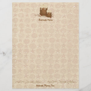 Primitieve kaarsen Letterhead Briefhoofd Ontwerp