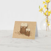 Primitieve kaarsen Noteer Kaart (Gele Bloem)