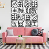 Primitieve kunst op Canvas Afdruk (Insitu (Woonkamer))