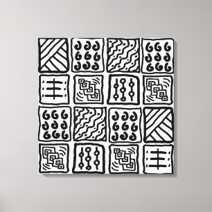 Primitieve kunst op Canvas Afdruk