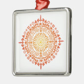 Primitieve kunst-Zon aangepaste ornament (Links)