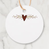 Primitieve Labels voor hartafhankelijke rondhangen (Achterkant)